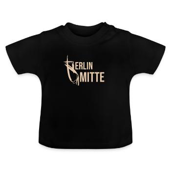 Berlin Mitte Souvenir - T-shirt bio col rond Bébé - noir - Devant