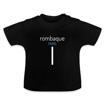 Rombaque Paris. Rombaque Paris. ROMBAQUE PARIS. - T-shirt bio col rond Bébé - noir - Devant