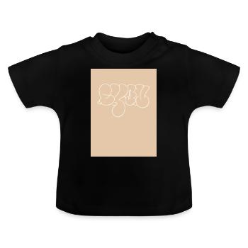 Lyon Streetart Souvenir Lyon Street Art - Baby Organic T-Shirt with Round Neck - black - Front