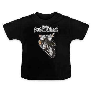 Illustration de moto Zschopau - T-shirt bio col rond Bébé - noir - Devant
