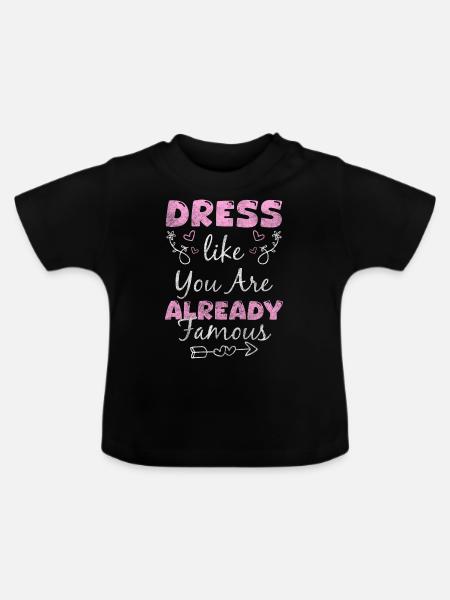 Mode Einkaufen Queen - Baby Bio-T-Shirt mit Rundhals - Schwarz