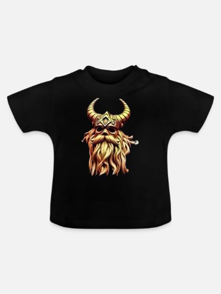Ragnar Gold - Baby Bio-T-Shirt mit Rundhals - Schwarz