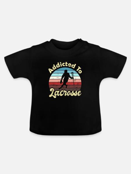 Lacrosse - Baby Bio-T-Shirt mit Rundhals - Schwarz