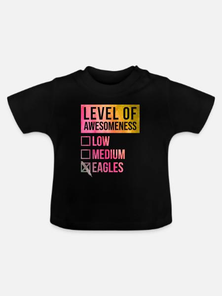 Eagle Eagle Eagle - Baby Bio-T-Shirt mit Rundhals - Schwarz