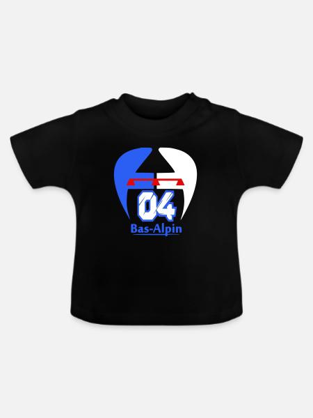 Logo von Bas-Alpine - Baby Bio-T-Shirt mit Rundhals - Schwarz