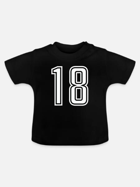 18 - Baby Bio-T-Shirt mit Rundhals - Schwarz
