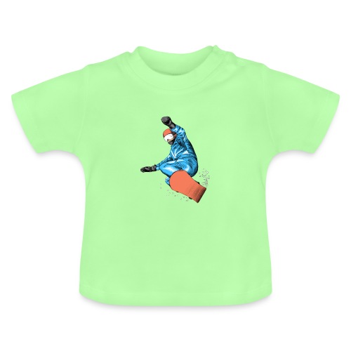 Snowboard - Baby Bio-T-Shirt mit Rundhals