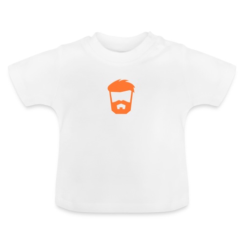 beard orange png - Ekologisk T-shirt med rund hals baby