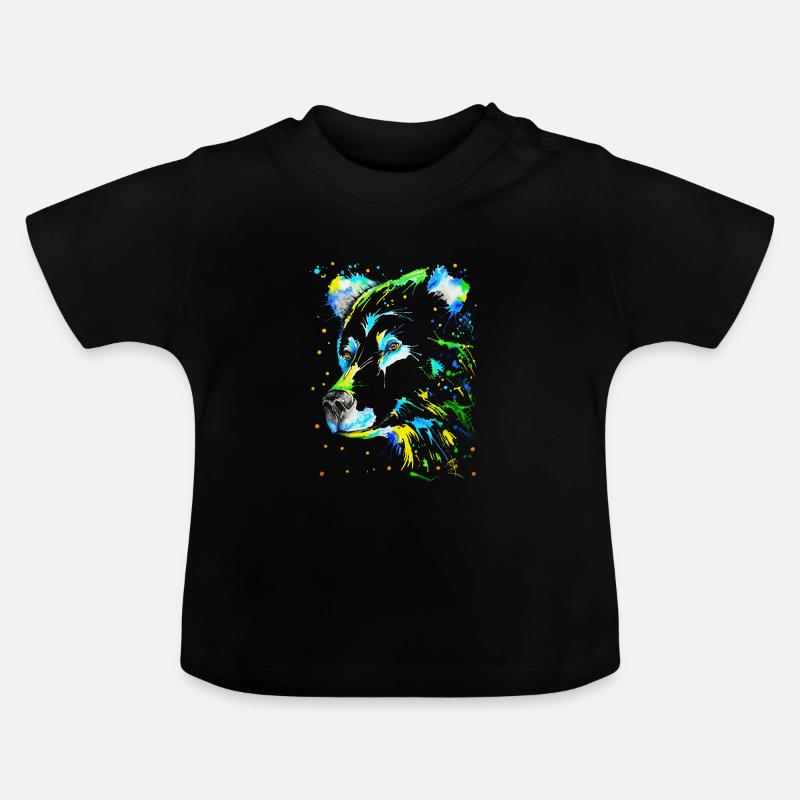 Ours - T-shirt bio col rond Bébé - noir