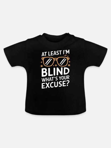 Blinde Blindheit Sehbehinderte Menschen - Baby Bio-T-Shirt mit Rundhals - Schwarz
