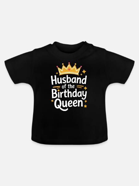 Ehemann Ehegatte Familie Hochzeit - Baby Bio-T-Shirt mit Rundhals - Schwarz