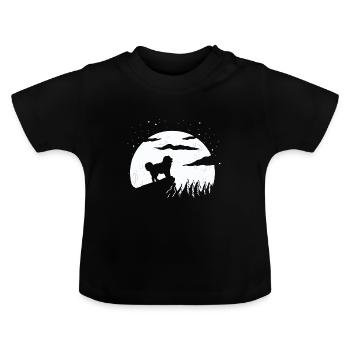 Chien de berger du Caucase Ovcharka - T-shirt bio col rond Bébé - noir - Devant