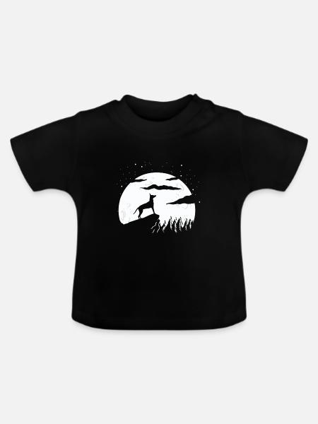Cirneco dell Etna - Baby Bio-T-Shirt mit Rundhals - Schwarz