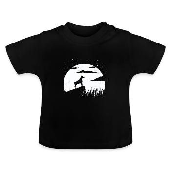 Dobermann - Baby Bio-T-Shirt mit Rundhals - Schwarz - Vorne