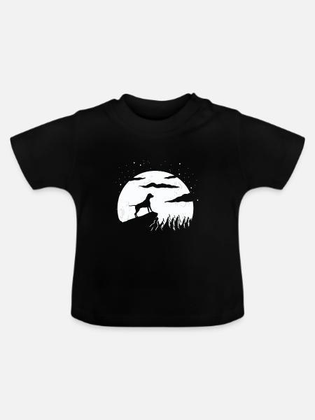 Dogo Argentino - Baby Bio-T-Shirt mit Rundhals - Schwarz