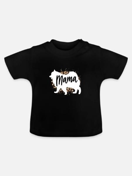 Samojede - Baby Bio-T-Shirt mit Rundhals - Schwarz