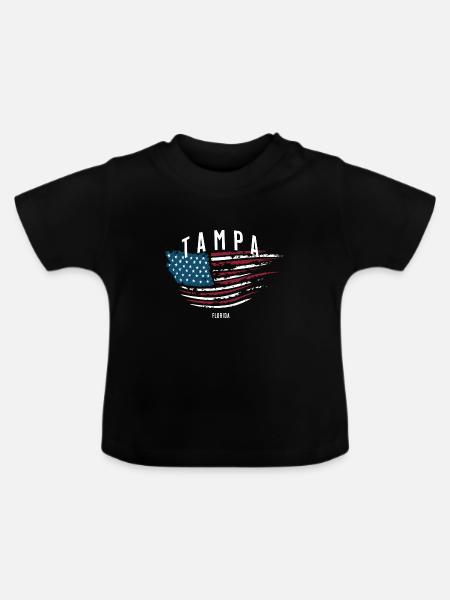 Tampa - Baby Bio-T-Shirt mit Rundhals - Schwarz