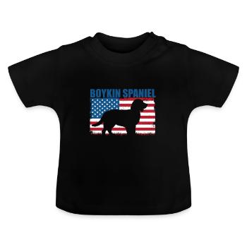 Boykin Spaniel - Baby Bio-T-Shirt mit Rundhals - Schwarz - Vorne