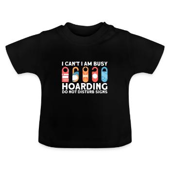 Sammeln Urlaub Sammlung Geschenk - Baby Bio-T-Shirt mit Rundhals - Schwarz - Vorne