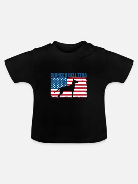 Cirneco dell Etna - Baby Bio-T-Shirt mit Rundhals - Schwarz