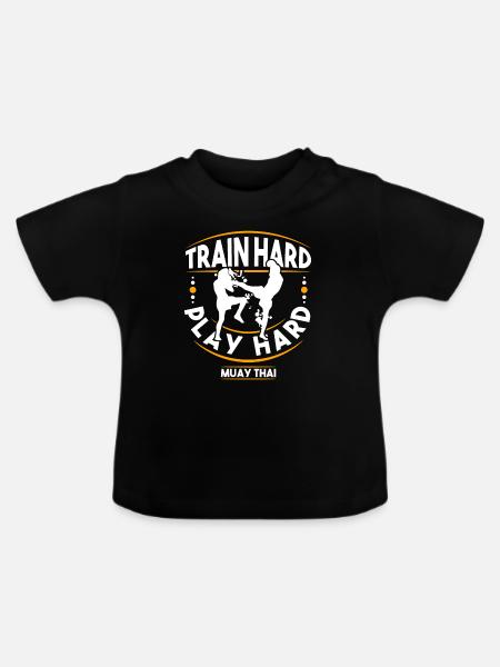 Muay Thai - Baby Bio-T-Shirt mit Rundhals - Schwarz