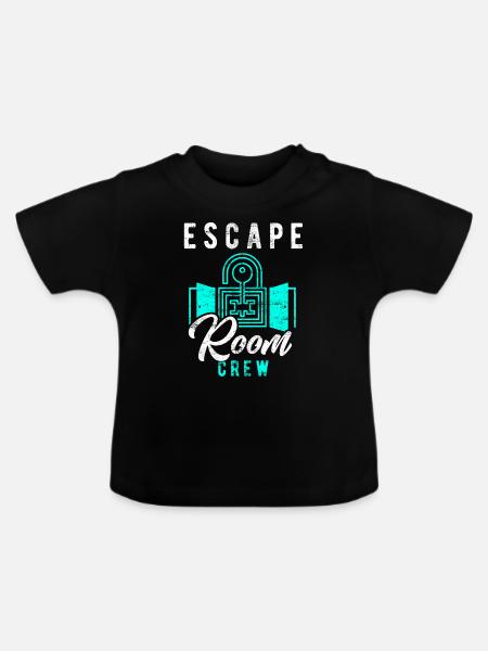 Escape Room - Baby Bio-T-Shirt mit Rundhals - Schwarz