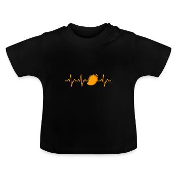 Mangue - T-shirt bio col rond Bébé - noir - Devant