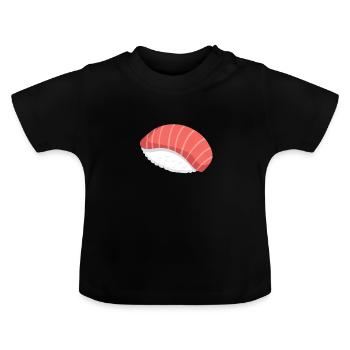 Sushi nigiri sushi - T-shirt bio col rond Bébé - noir - Devant