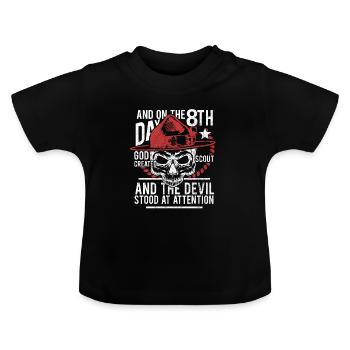scout - T-shirt bio col rond Bébé - noir - Devant
