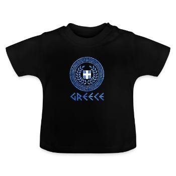 Ancient Greece The Ancient Greeks gift - Baby Organic T-Shirt with Round Neck - black - Front