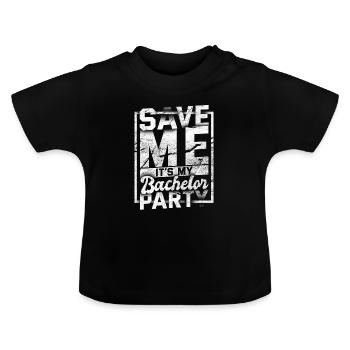 Bachelor Party Marriage Bachelorette Party - Baby Organic T-Shirt with Round Neck - black - Front