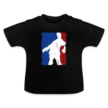 Zombie - Baby Bio-T-Shirt mit Rundhals - Schwarz - Vorne