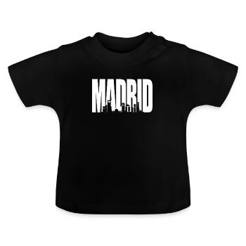 Madrid - Baby Bio-T-Shirt mit Rundhals - Schwarz - Vorne