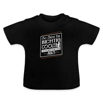Schornsteinfeger - Baby Bio-T-Shirt mit Rundhals - Schwarz - Vorne