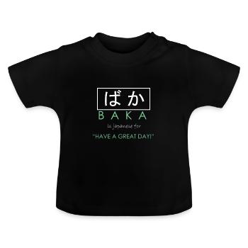 Japan - Baby Organic T-Shirt with Round Neck - black - Front