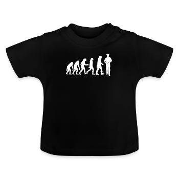 Police - T-shirt bio col rond Bébé - noir - Devant