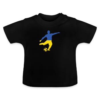 Ukraine - T-shirt bio col rond Bébé - noir - Devant