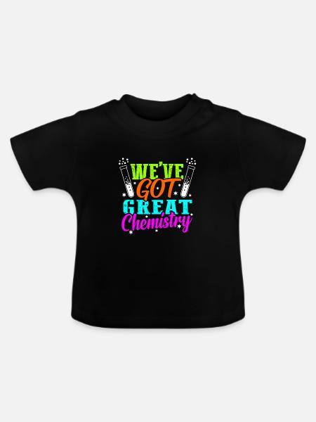 Chemie - Baby Bio-T-Shirt mit Rundhals - Schwarz