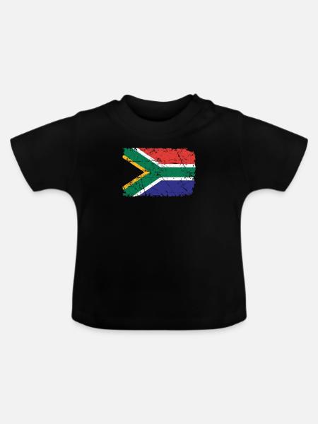 Südafrika - Baby Bio-T-Shirt mit Rundhals - Schwarz