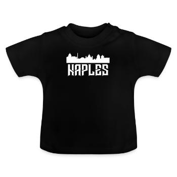Neapel Italien - Baby Bio-T-Shirt mit Rundhals - Schwarz - Vorne
