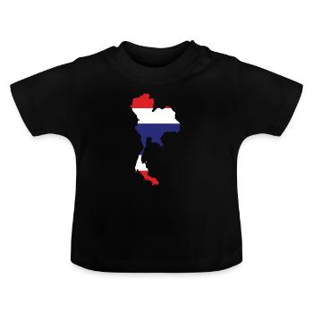 Thaïlande - T-shirt bio col rond Bébé - noir - Devant