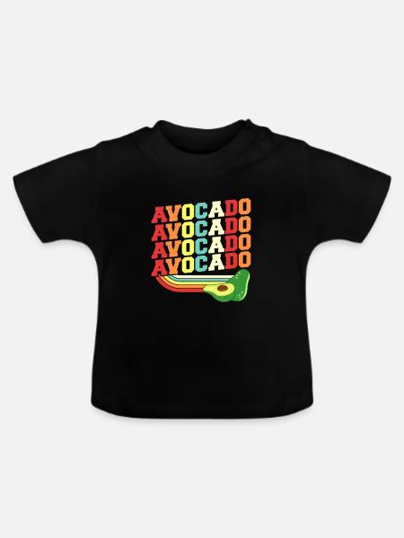 Avocado - Baby Bio-T-Shirt mit Rundhals - Schwarz