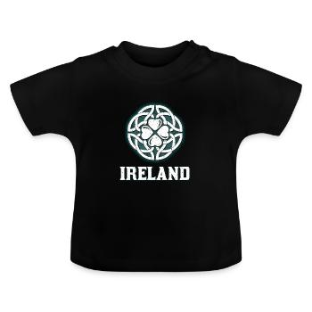Irland - Baby Bio-T-Shirt mit Rundhals - Schwarz - Vorne