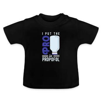 chimie - T-shirt bio col rond Bébé - noir - Devant