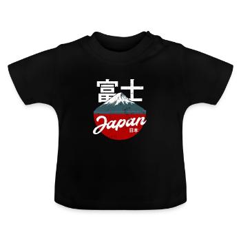 Japan - Baby Bio-T-Shirt mit Rundhals - Schwarz - Vorne