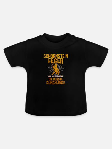 Schornsteinfeger - Baby Bio-T-Shirt mit Rundhals - Schwarz