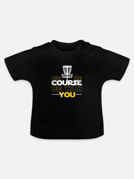 Frisbee - Baby Bio-T-Shirt mit Rundhals - Schwarz
