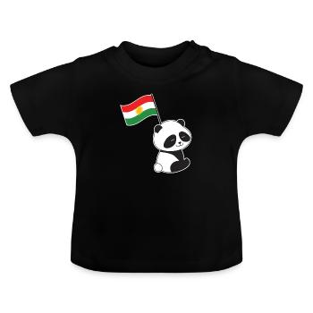 Kurdistan Kurdisch Kurdistan Shirt Lustig Kurdista - Baby Bio-T-Shirt mit Rundhals - Schwarz - Vorne