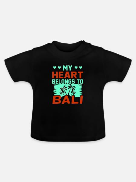 Bali - Baby Bio-T-Shirt mit Rundhals - Schwarz