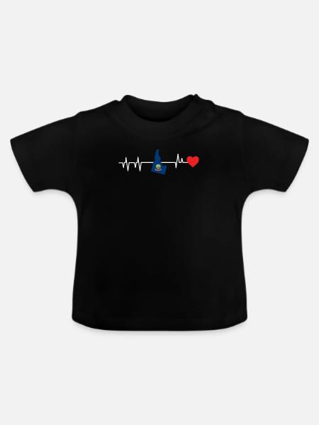 Idaho - Baby Bio-T-Shirt mit Rundhals - Schwarz